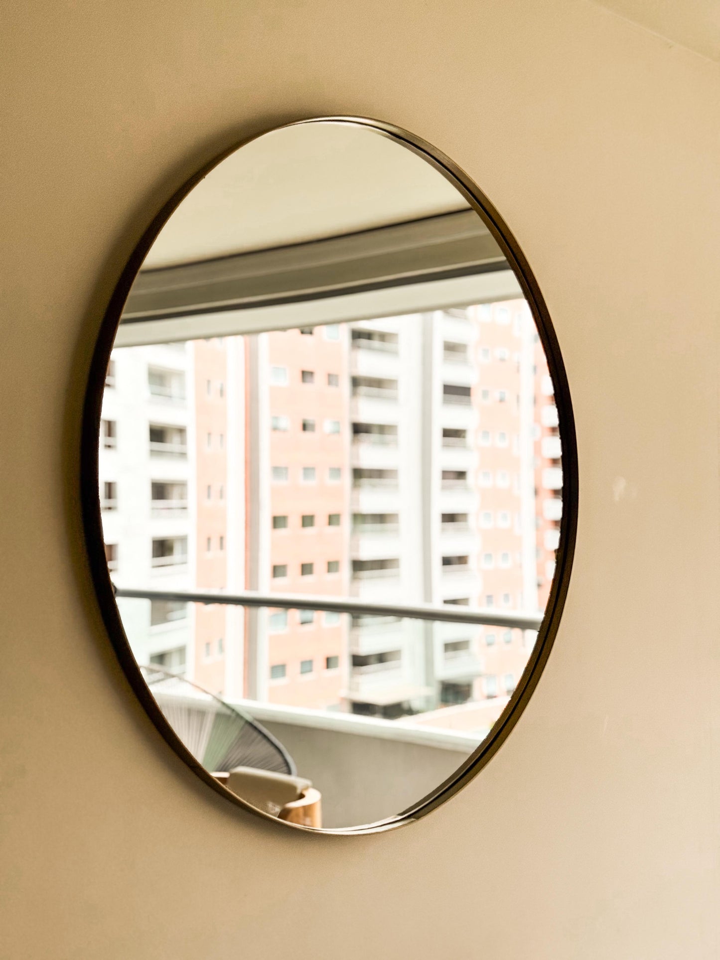 Espejo Circular Marco Metalico
