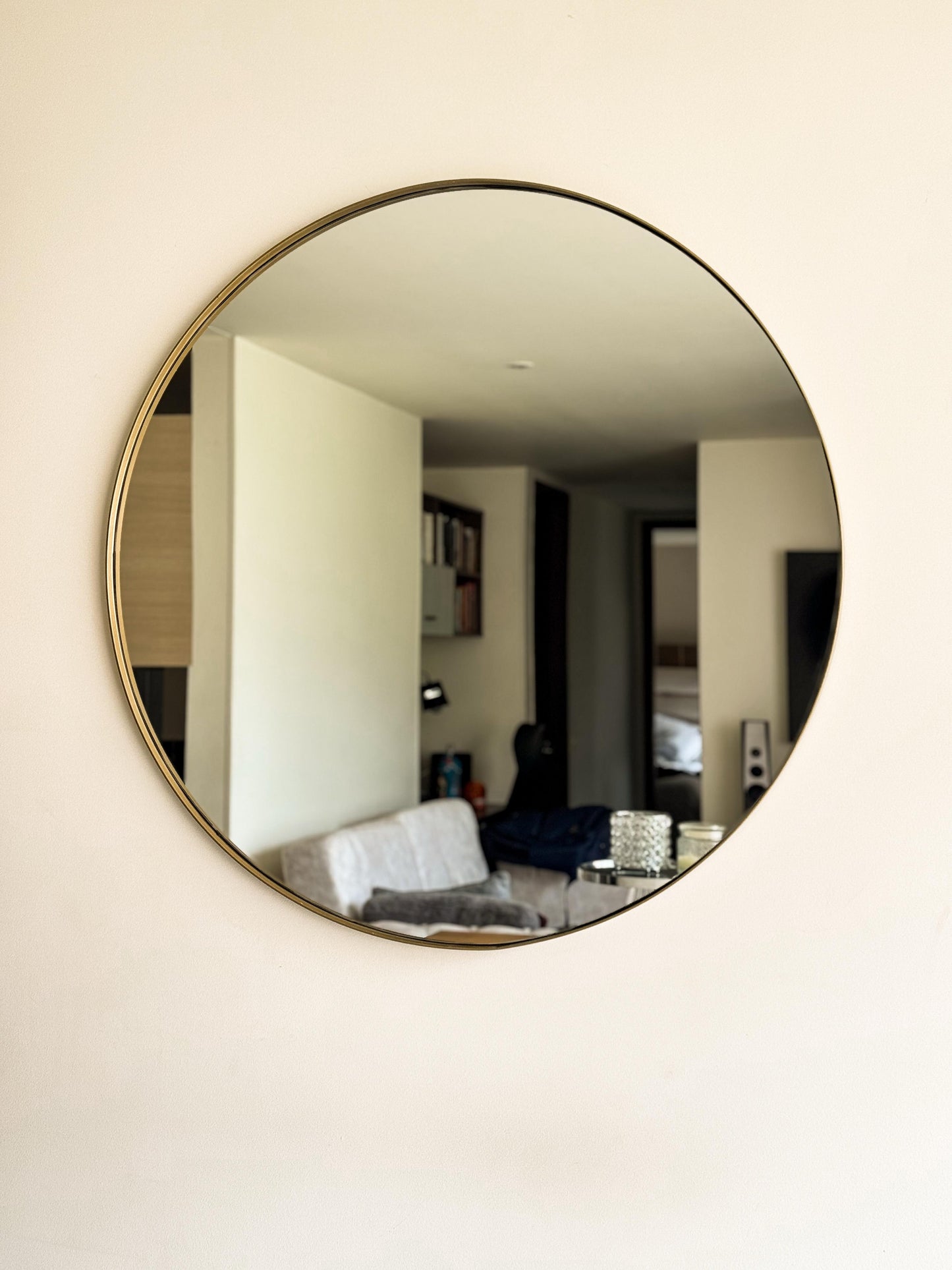 Espejo Circular Marco Metalico