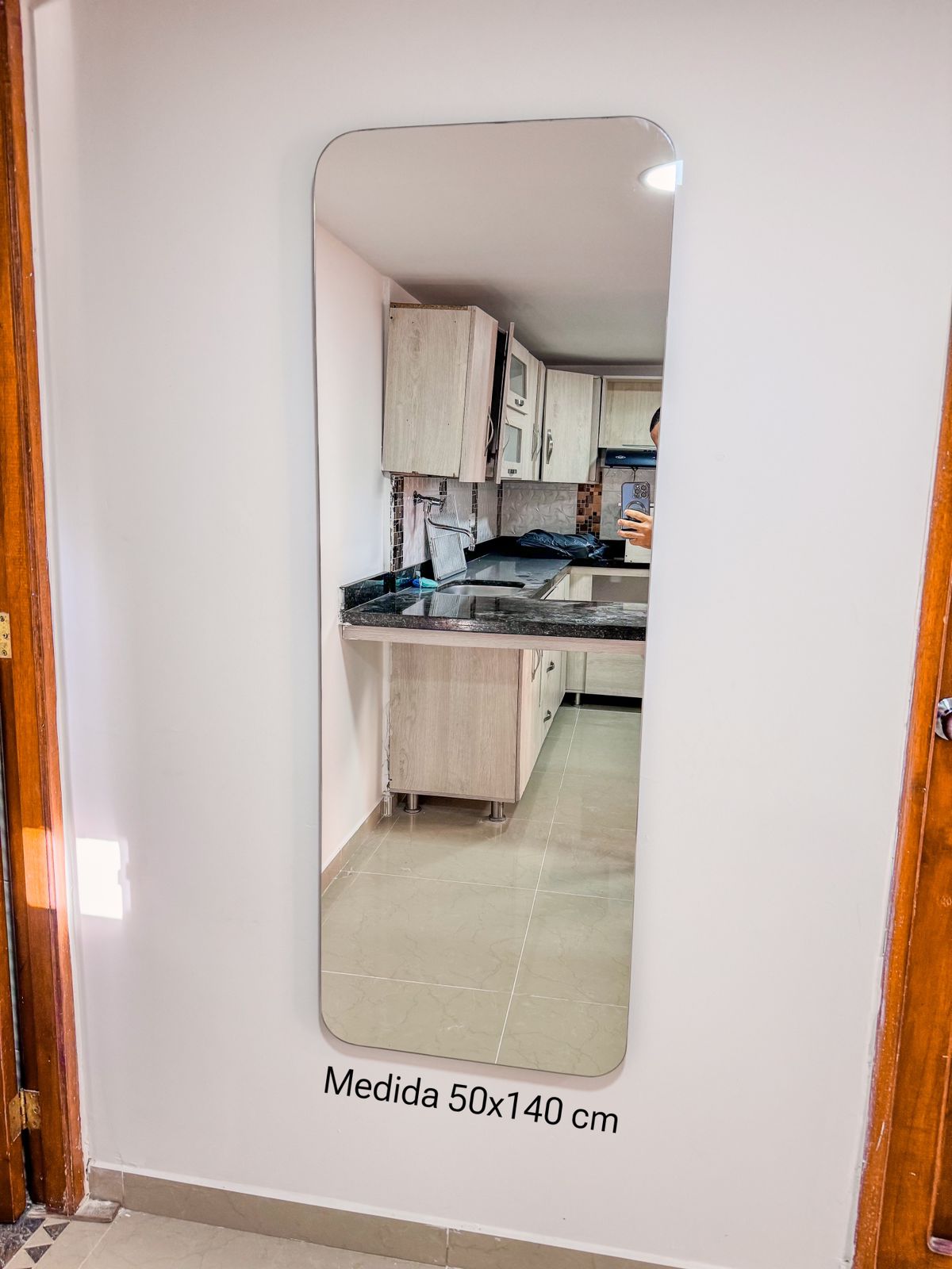 Espejo Rectangular Puntas Redondas