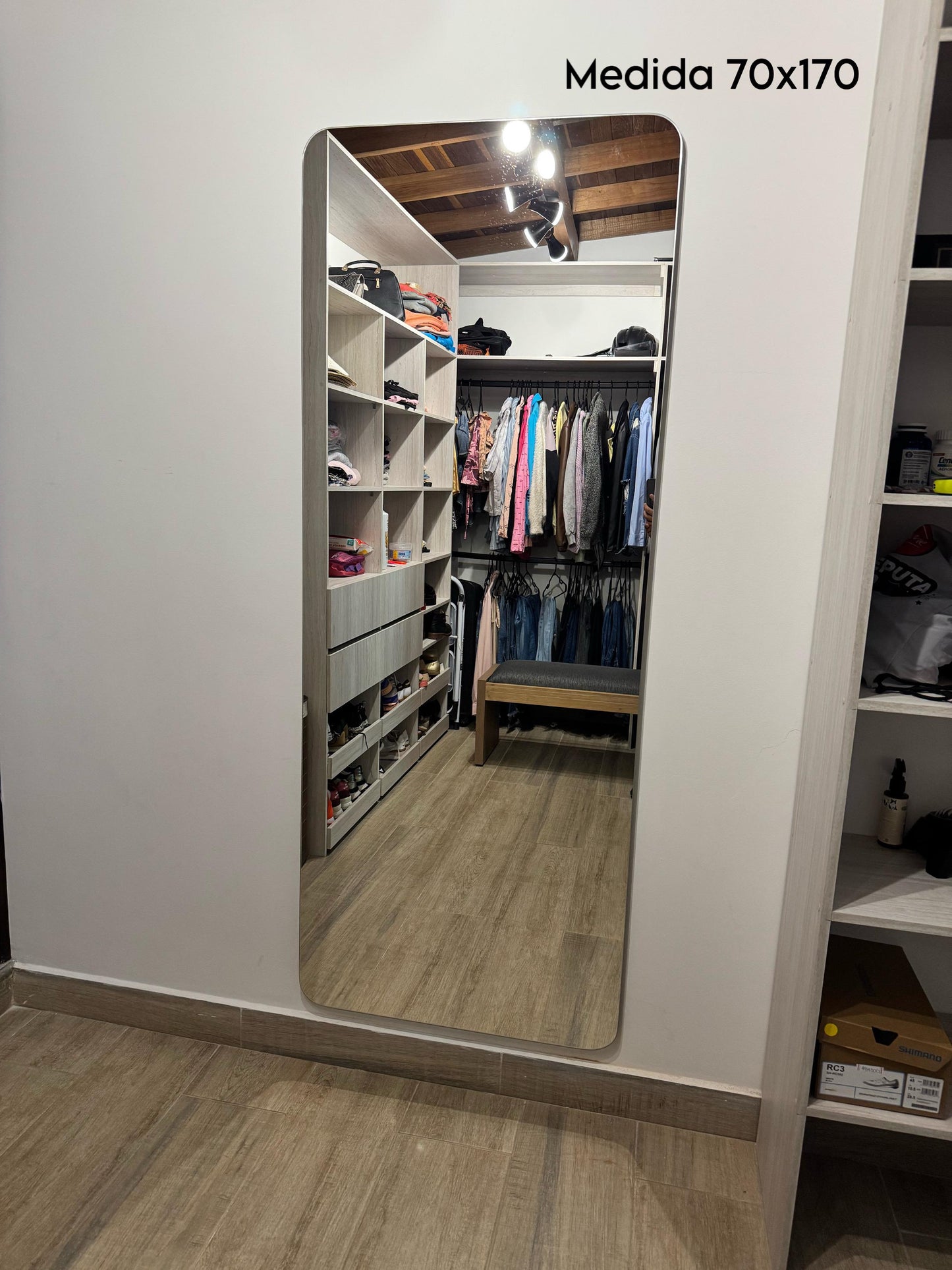 Espejo Rectangular Puntas Redondas