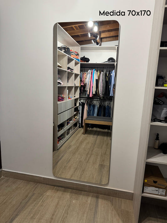 Espejo Rectangular Puntas Redondas