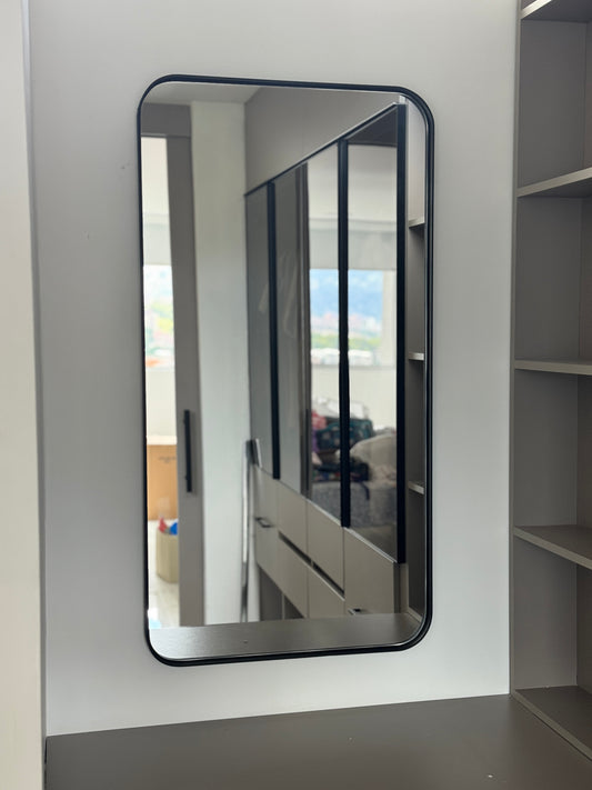 Rectangular Puntas Redondas Marco Metalico