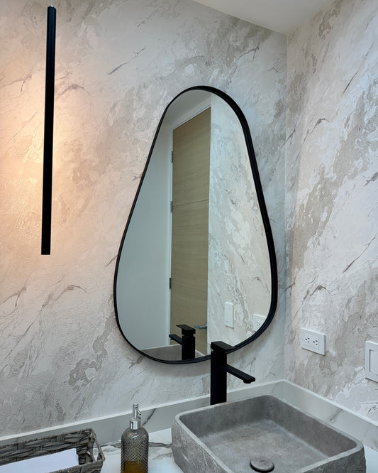 Espejo Gota Metálico