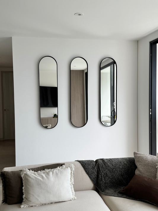 Set X3 ovalados metálicos